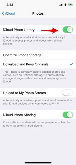 How to Transfer Photos from iPhone to iPhone with iCloud Photo Library